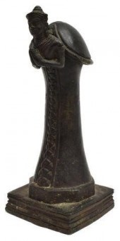 PATINATED HINDU BRONZE, SHIVA