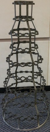 PATINATED IRON VOTIVE CANDLEST