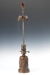 Patinated Lamp with Classical
