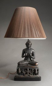 PATINATED METAL BODHISATTVA MO