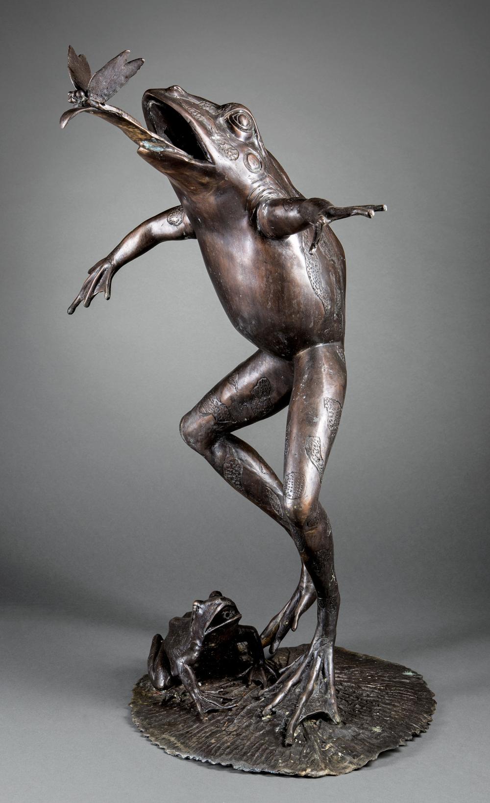 PATINATED METAL FIGURAL GARDEN