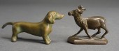 PATINATED METAL FIGURE OF A DE