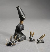 PATINATED METAL FIGURE OF KNEE