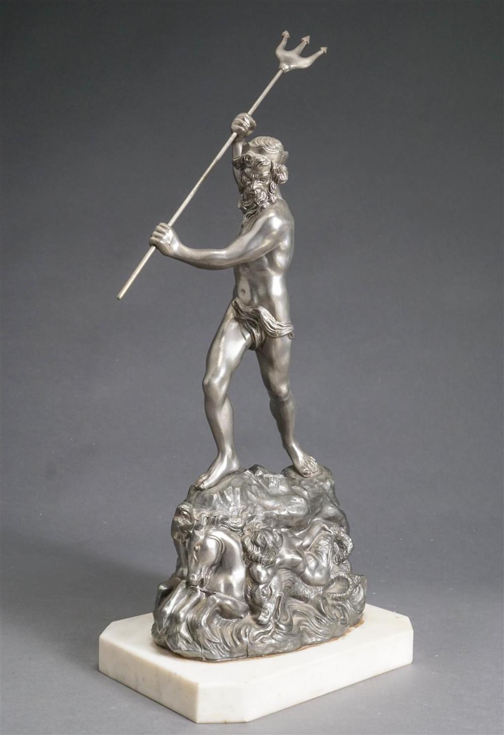 PATINATED METAL FIGURE OF