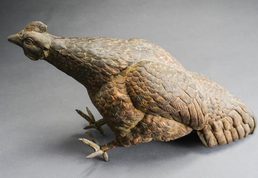 PATINATED METAL FIGURE OF
