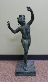 PATINATED METAL GARDEN OR CONS