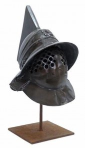 PATINATED METAL GLADIATOR STYL