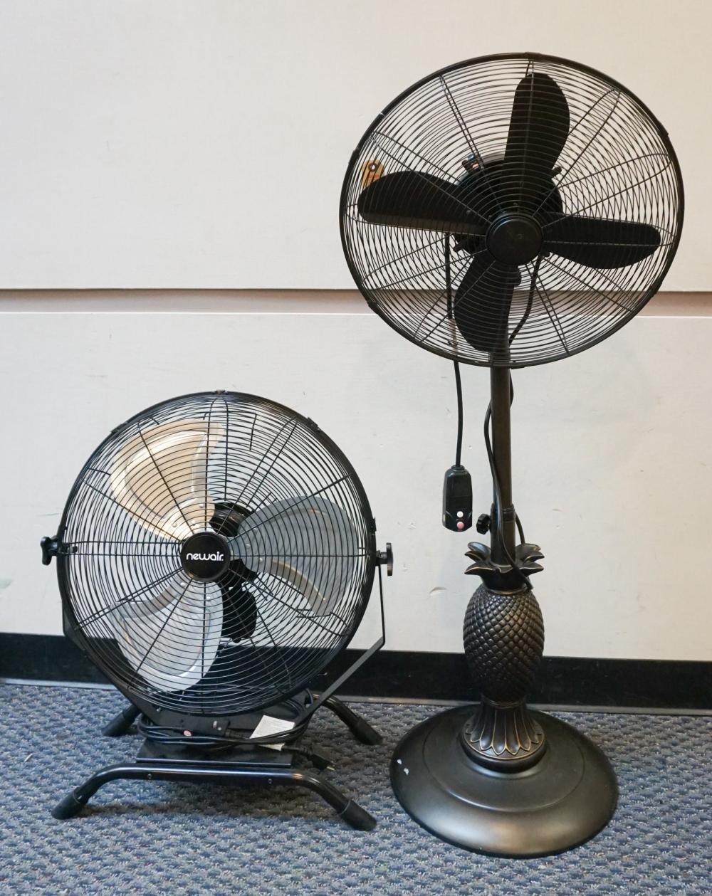 PATINATED METAL OSCILLATING FAN AND