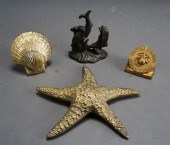 PATINATED METAL SCALLOP-FORM A
