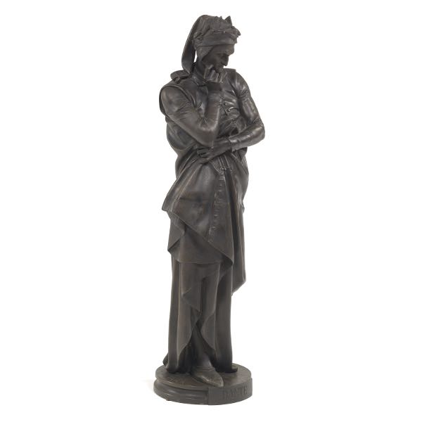 PATINATED METAL SCULPTURE OF