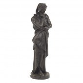 PATINATED METAL SCULPTURE OF D