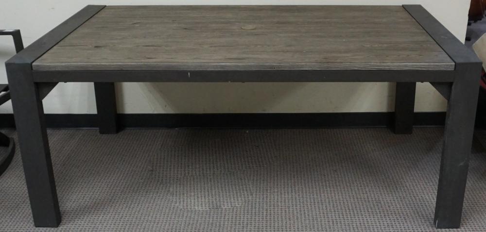 PATINATED METAL STAINED PINE