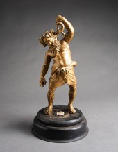 PATINATED METAL STATUE OF LAOC