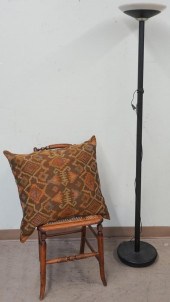 PATINATED METAL TORCHIERE FLOO