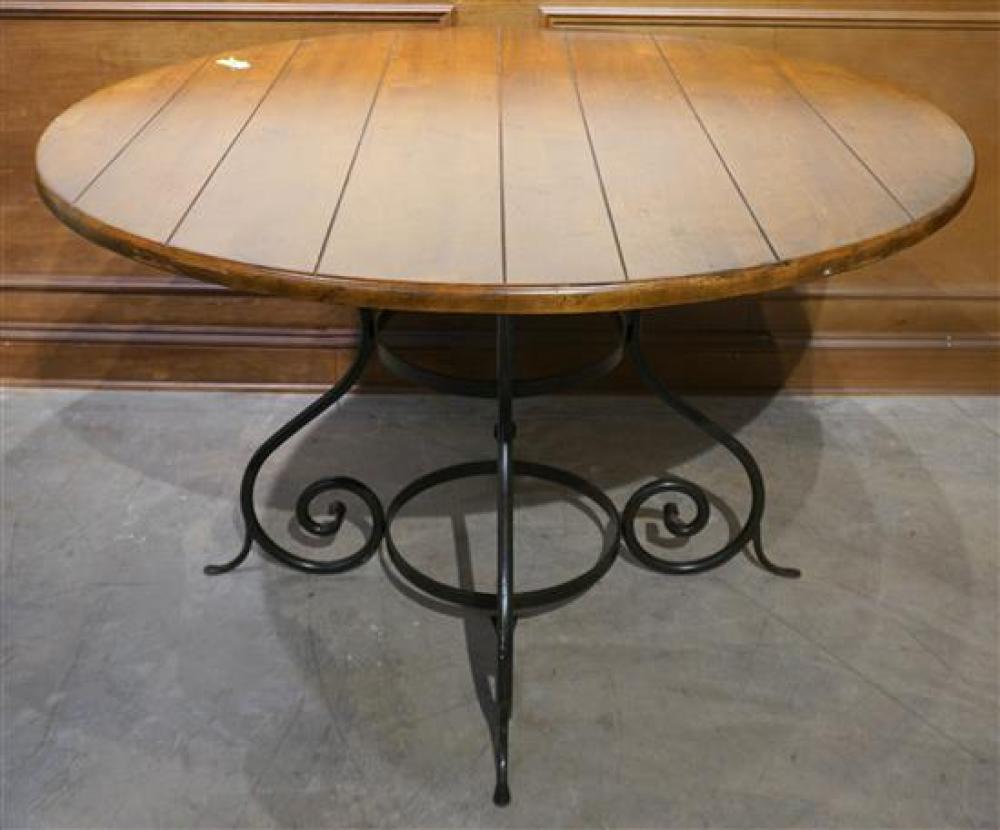 PATINATED STEEL BASE AND STAINED