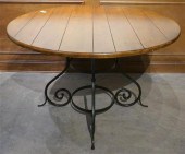 PATINATED STEEL BASE AND STAIN