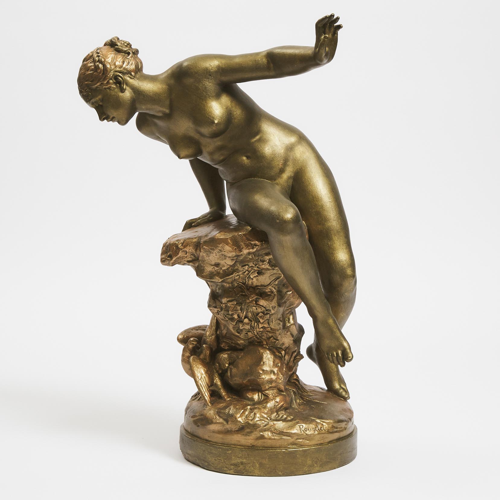 Patinated Terracotta Figure of a