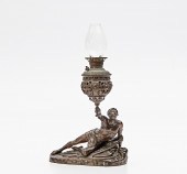 PATINATED WHITE METAL FIGURAL