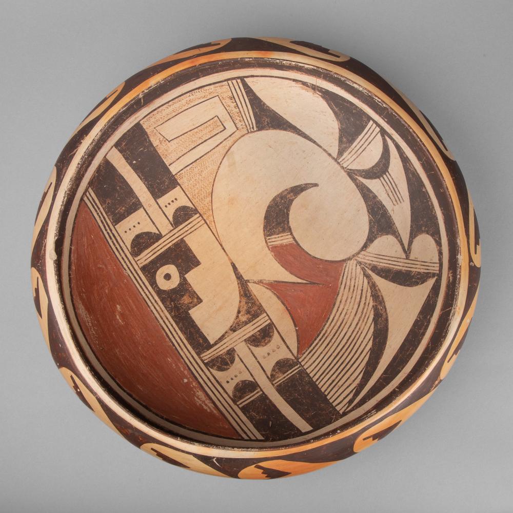 PATRICIA HONIE, POLYCHROME BOWL,
