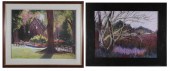 PATRICIA MILLER TWO PASTELS ON
