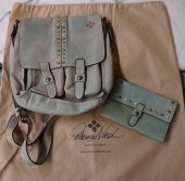 PATRICIA NASH GREEN LEATHER SH