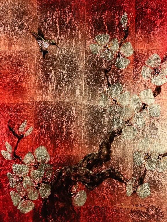 PATRICK GUYTON MIXED MEDIA ON BOARD