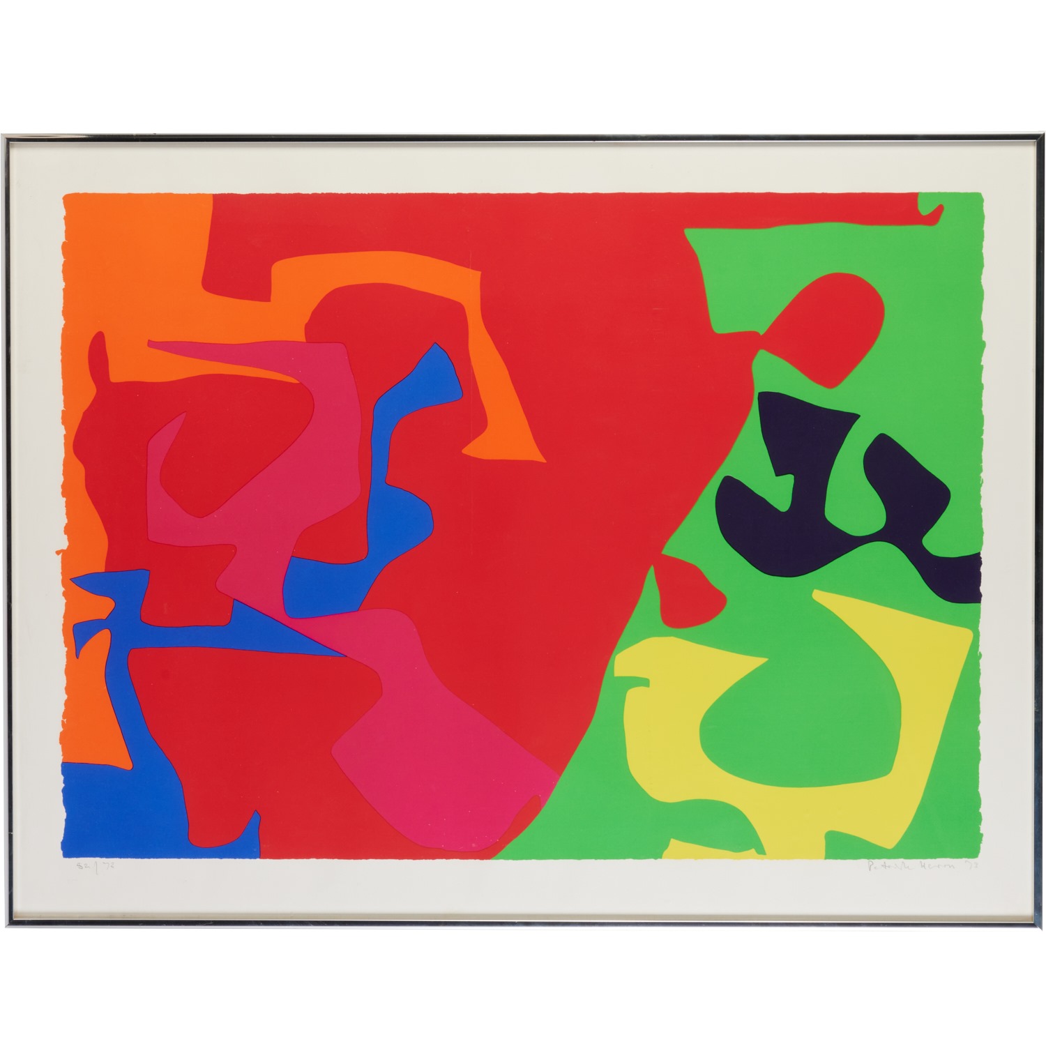 PATRICK HERON, COLOR SCREENPRINT,