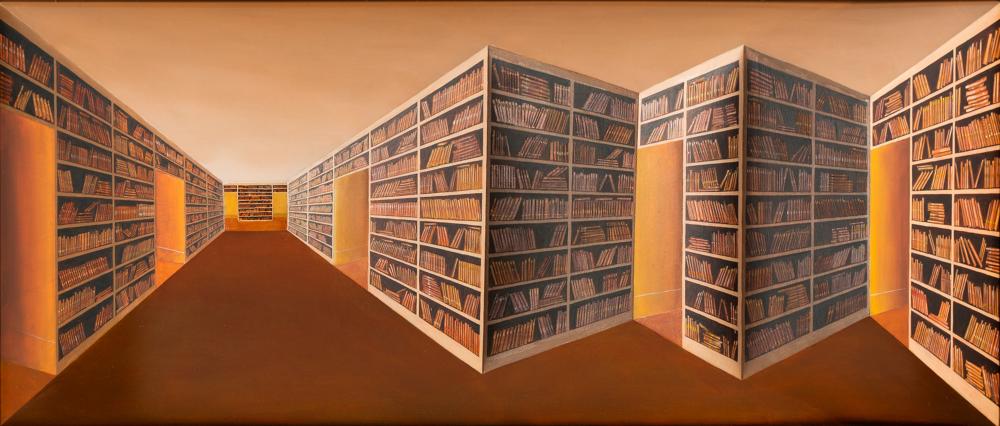 PATRICK HUGHES (B. 1939): "A