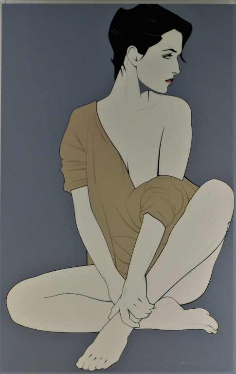 PATRICK NAGEL POP ART DECO SEATED