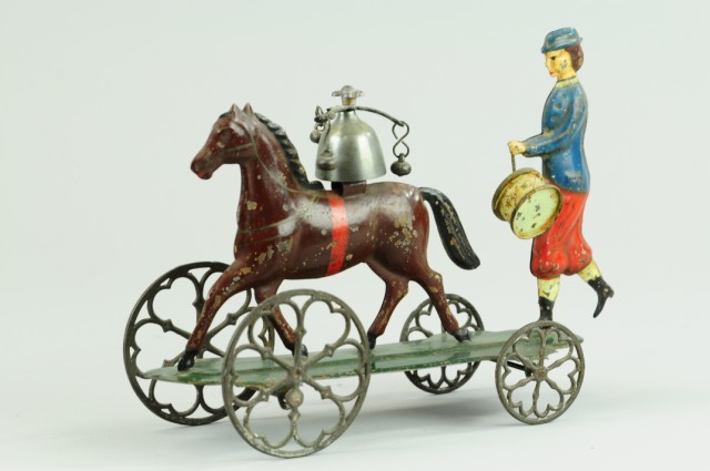 PATRIOTIC DRUMMER WITH HORSE BELL