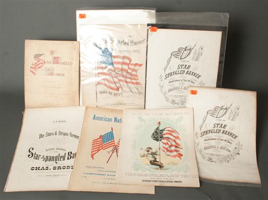 [Patriotic sheet music] Seven items