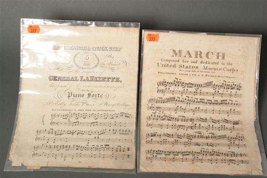 [Patriotic sheet music] Two items