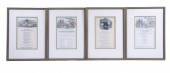 PATRIOTIC SONG SHEETS, FRAMED