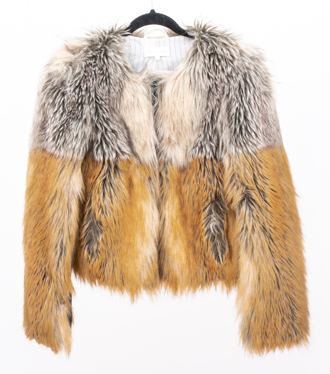 PATRIZIA PEPE FAUX FUR COAT /
