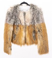 PATRIZIA PEPE FAUX FUR COAT /