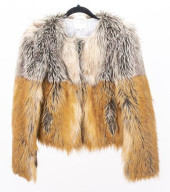 PATRIZIA PEPE FAUX FUR COAT /