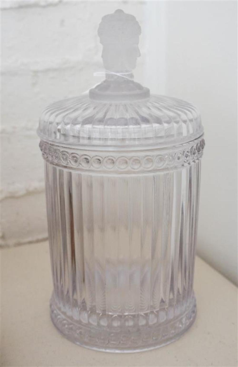 PATTERN GLASS THREE FACE COVERED