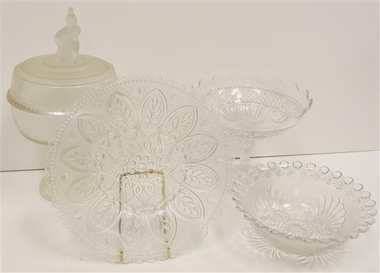 Pattern glass: ''Westward Ho''