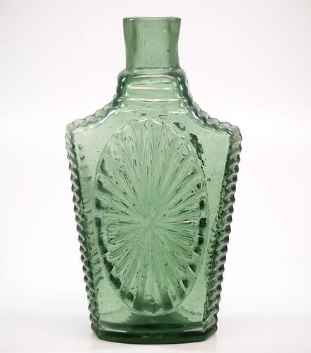 PATTERN-MOLDED SUNBURST FLASKAn