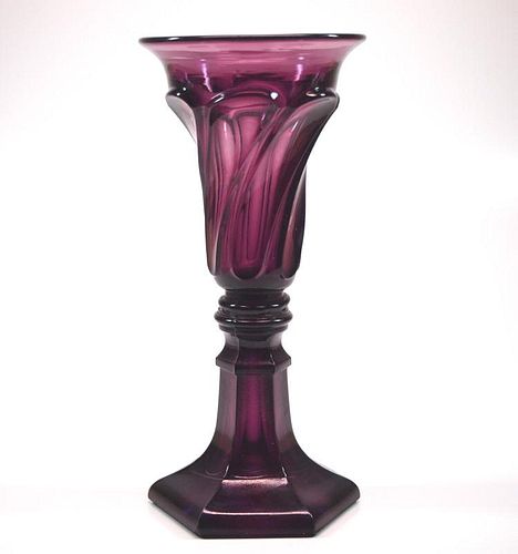 PATTERN-MOLDED VASEA mid 19th