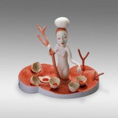Patti Warashina b.1940. Walkin