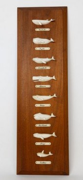 PAUL C. MORRIS CARVED BONE 8 W