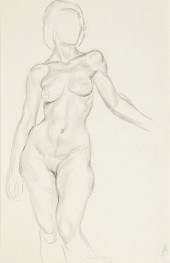 PAUL CADMUS FACELESS FEMALE NU