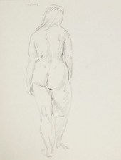 PAUL CADMUS FEMALE NUDE BACK S