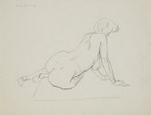 PAUL CADMUS FEMALE NUDE DRAWIN