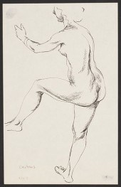 PAUL CADMUS FEMALE NUDE W/ LEG