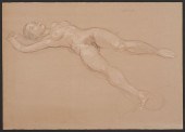 PAUL CADMUS LYING FEMALE NUDE