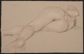 PAUL CADMUS LYING NUDE BACK VI