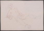 PAUL CADMUS MALE FIGURE ASLEEP