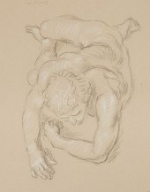 PAUL CADMUS MALE NUDE CRAYON S